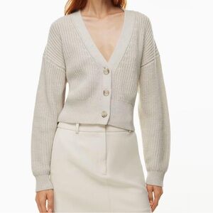 Aritzia Babaton Canberra Cardigan in Heather Birch size M